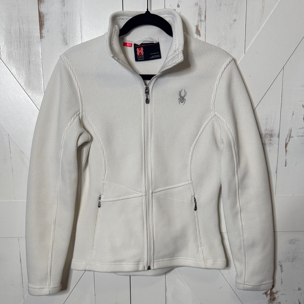 Spyder Women's White Full Zip Fitted Jacket